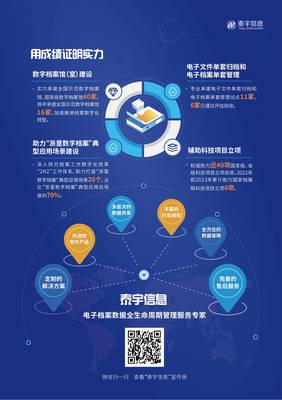 上海泰宇信息技術股份有限公司 以專業檔案服務，賦能企業數字化轉型